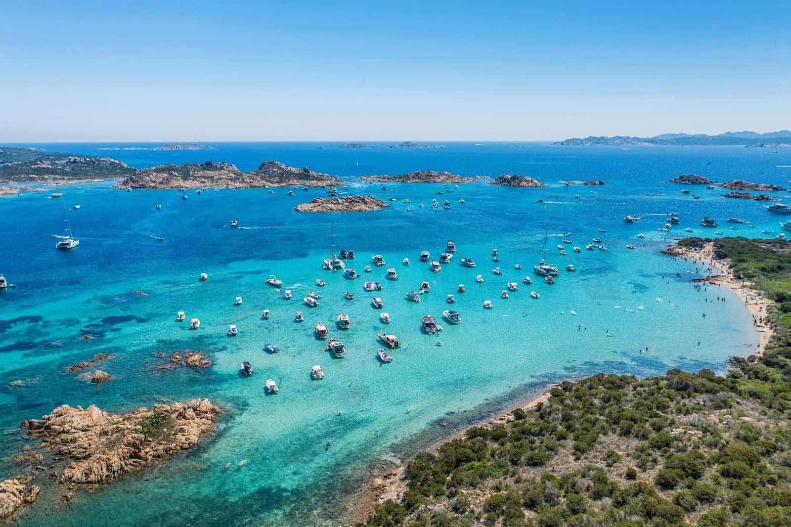 Praia na Sardenha